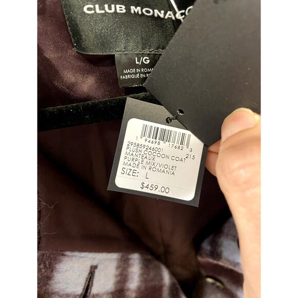 Club Monaco Plus Cocoon Coat size L large - Picture 4 of 7